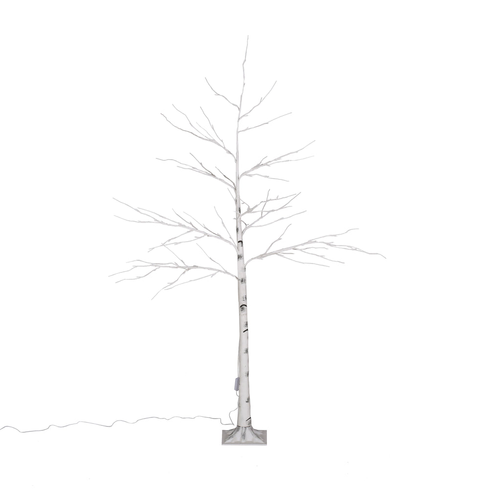 Twinkling Birch Tree Light Decor