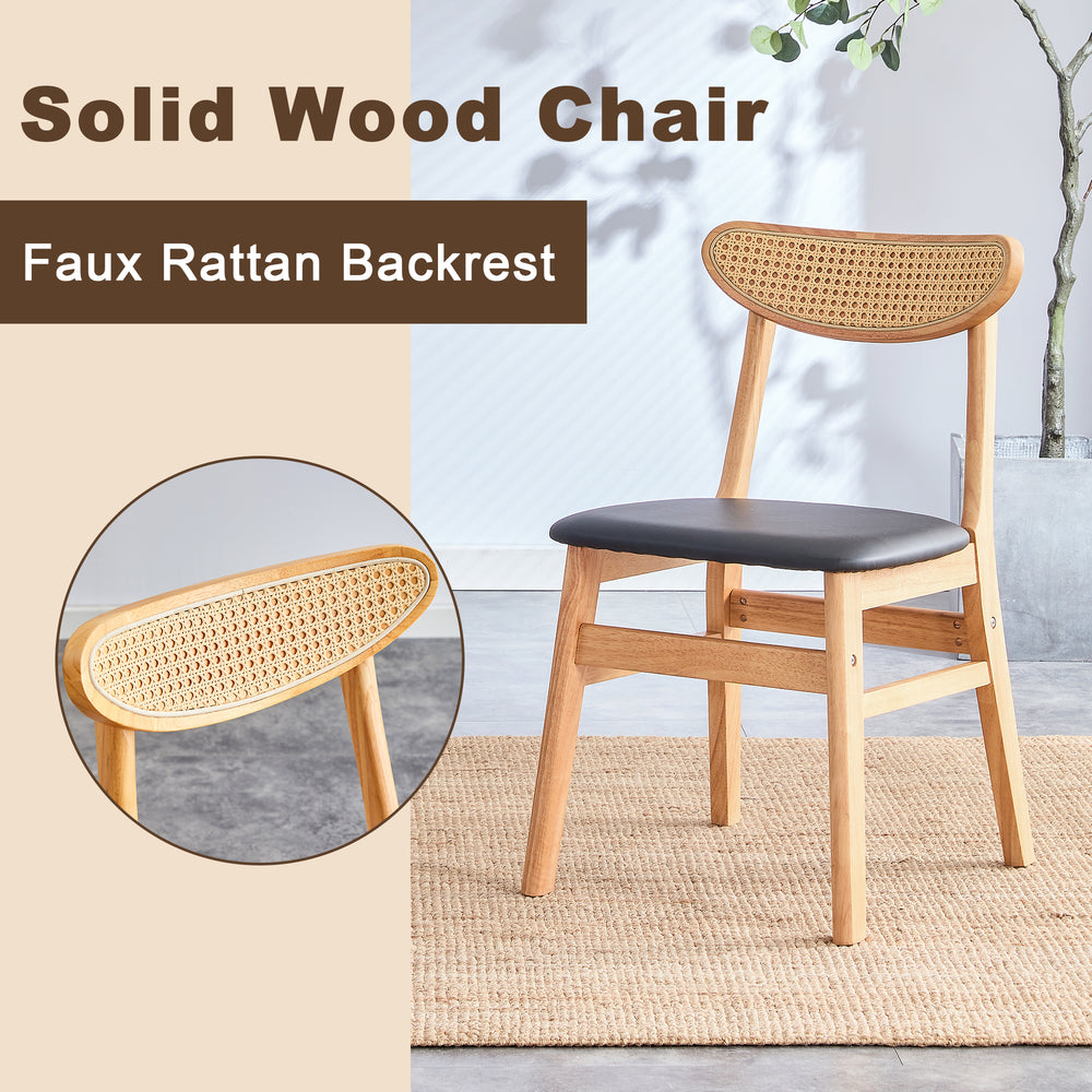 Chic Comfort Wood Dining Chair