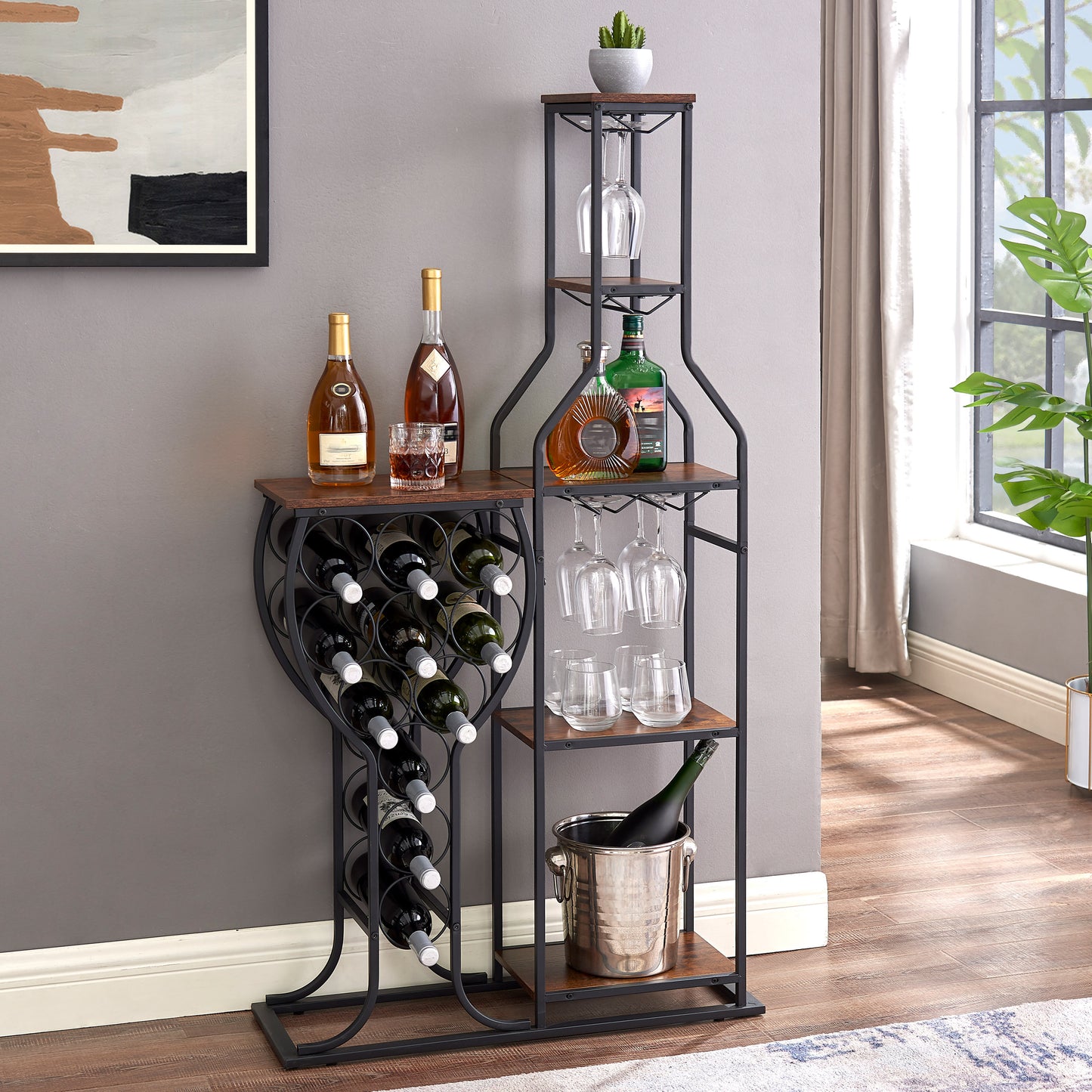 Chic Wine & Glass Storage Rack