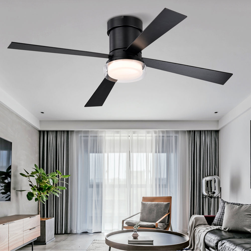 Modern Dimmable Fandelier Ceiling Fan with Remote