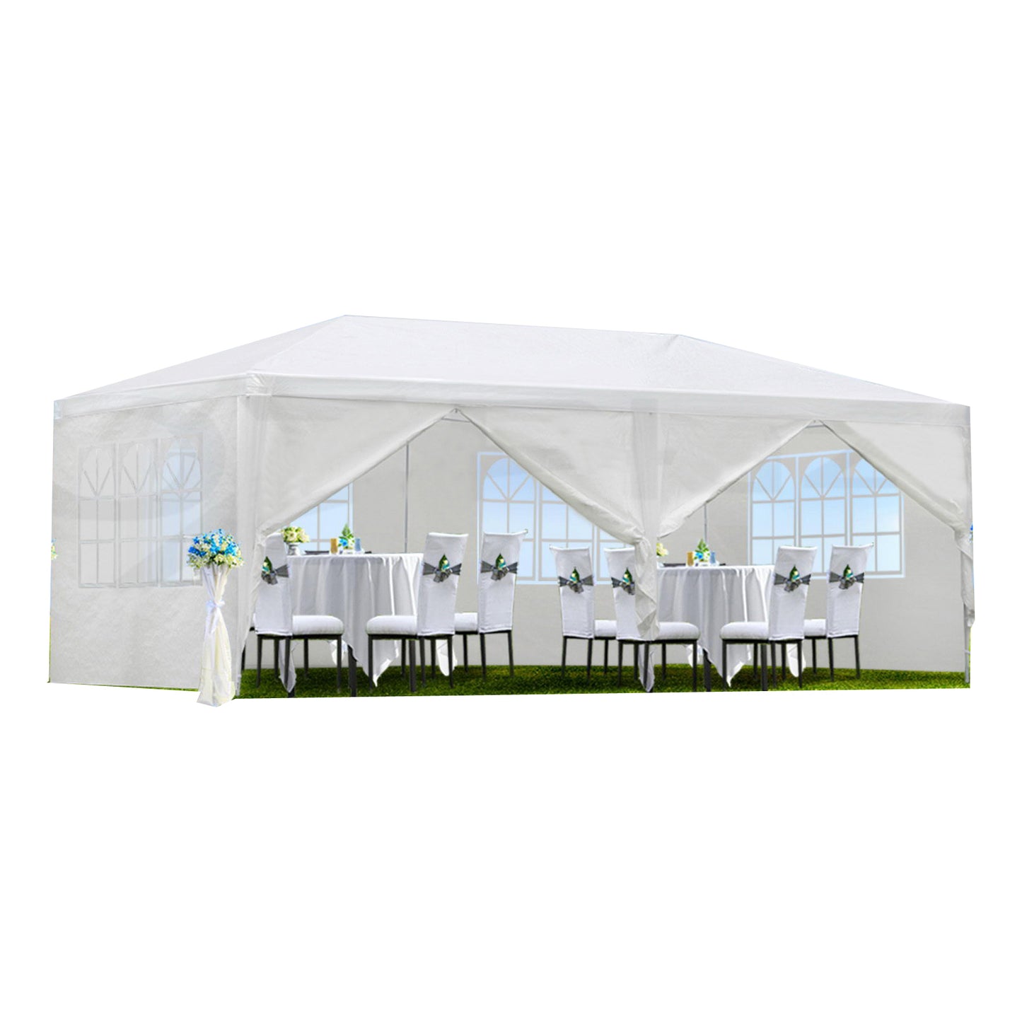 Elegant Outdoor Wedding Canopy with Removable Sidewalls