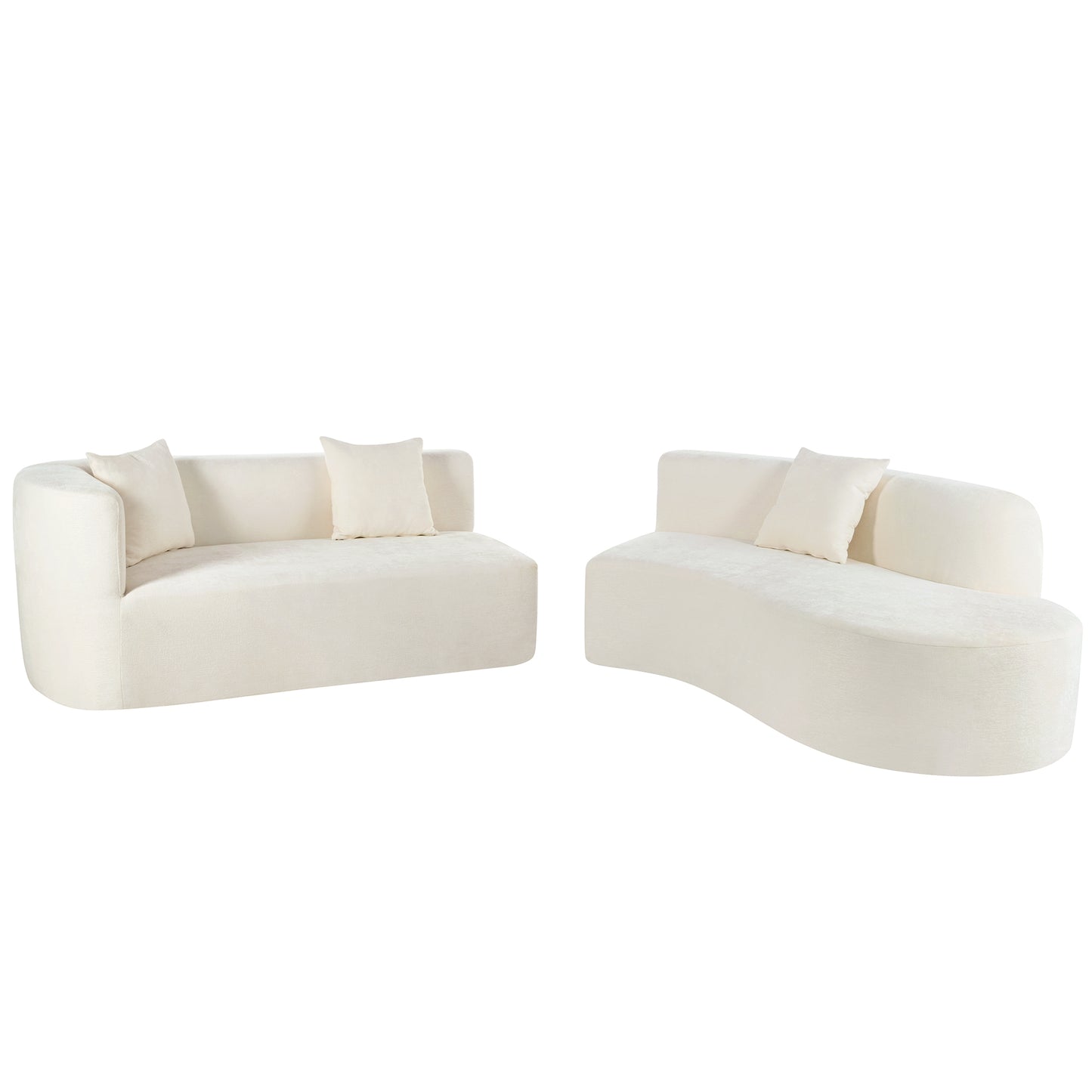 Cozy Chic 2-Piece Sofa Set with Pillows