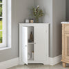 Charming Corner Cabinet with Adjustable Shelves