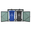 Stylish Outdoor Trash Can Hideaway