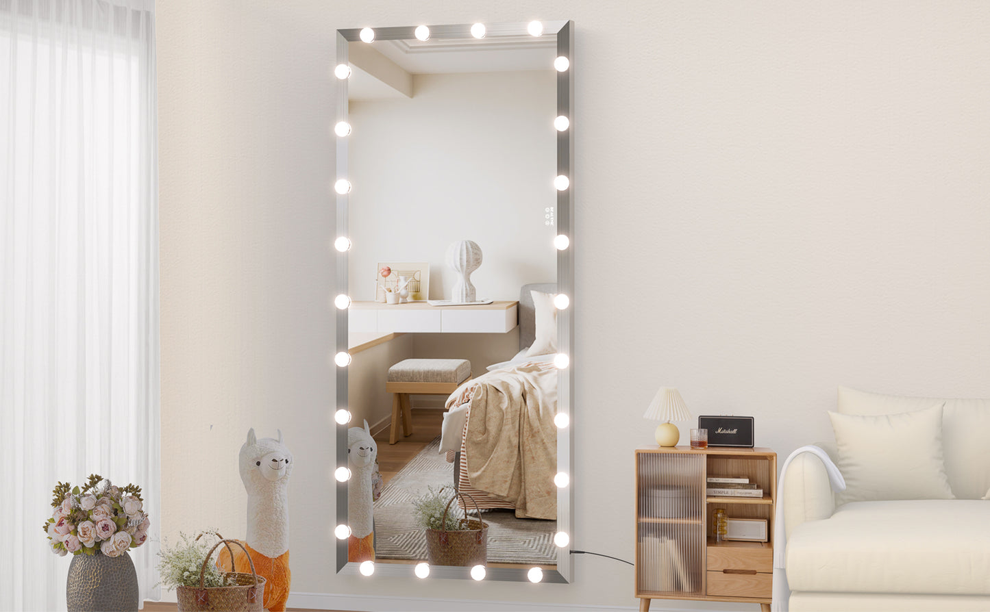 Glow & Style Full-Length Mirror