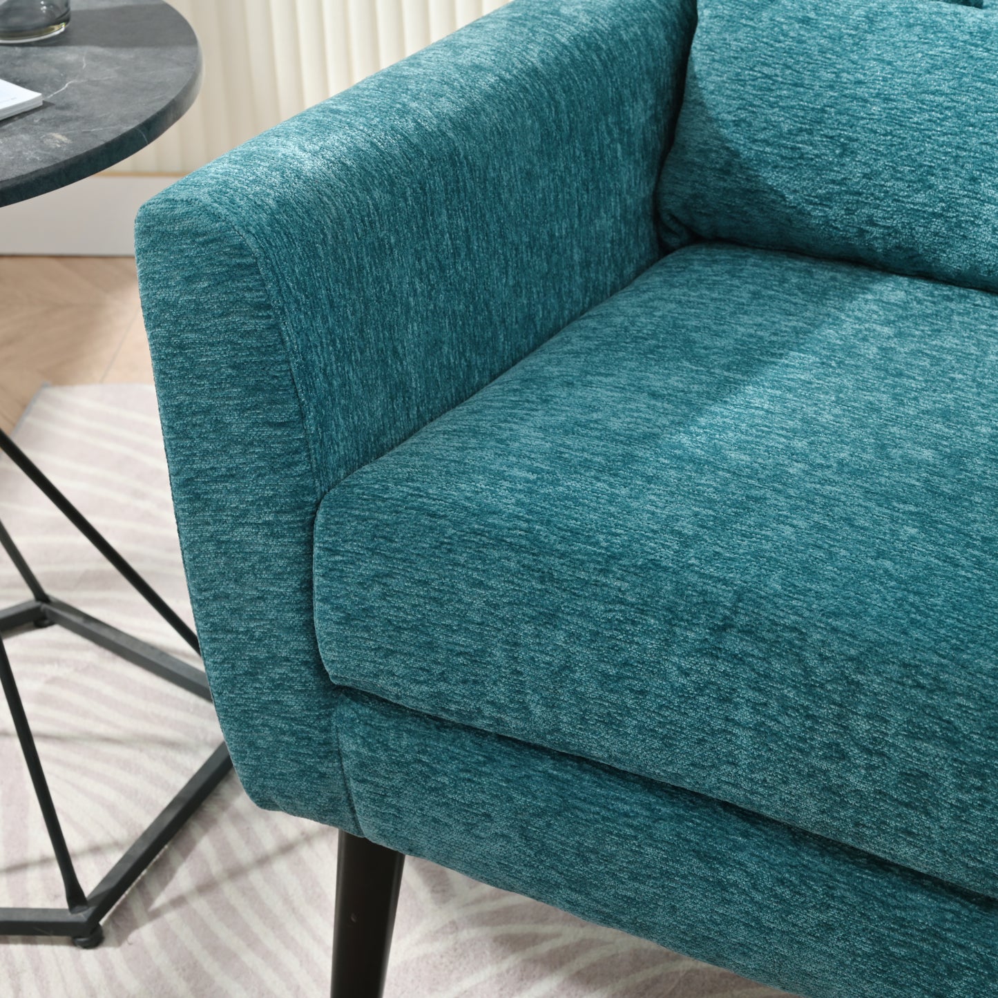 Teal Cozy Accent Chair