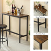 Chic Soft Bag Bar Set - Cozy Stool & Table Combo