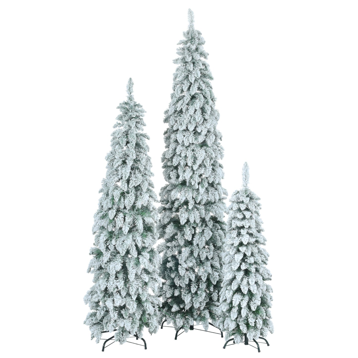 “Frosted Slim Pre-Lit Christmas Tree Set”