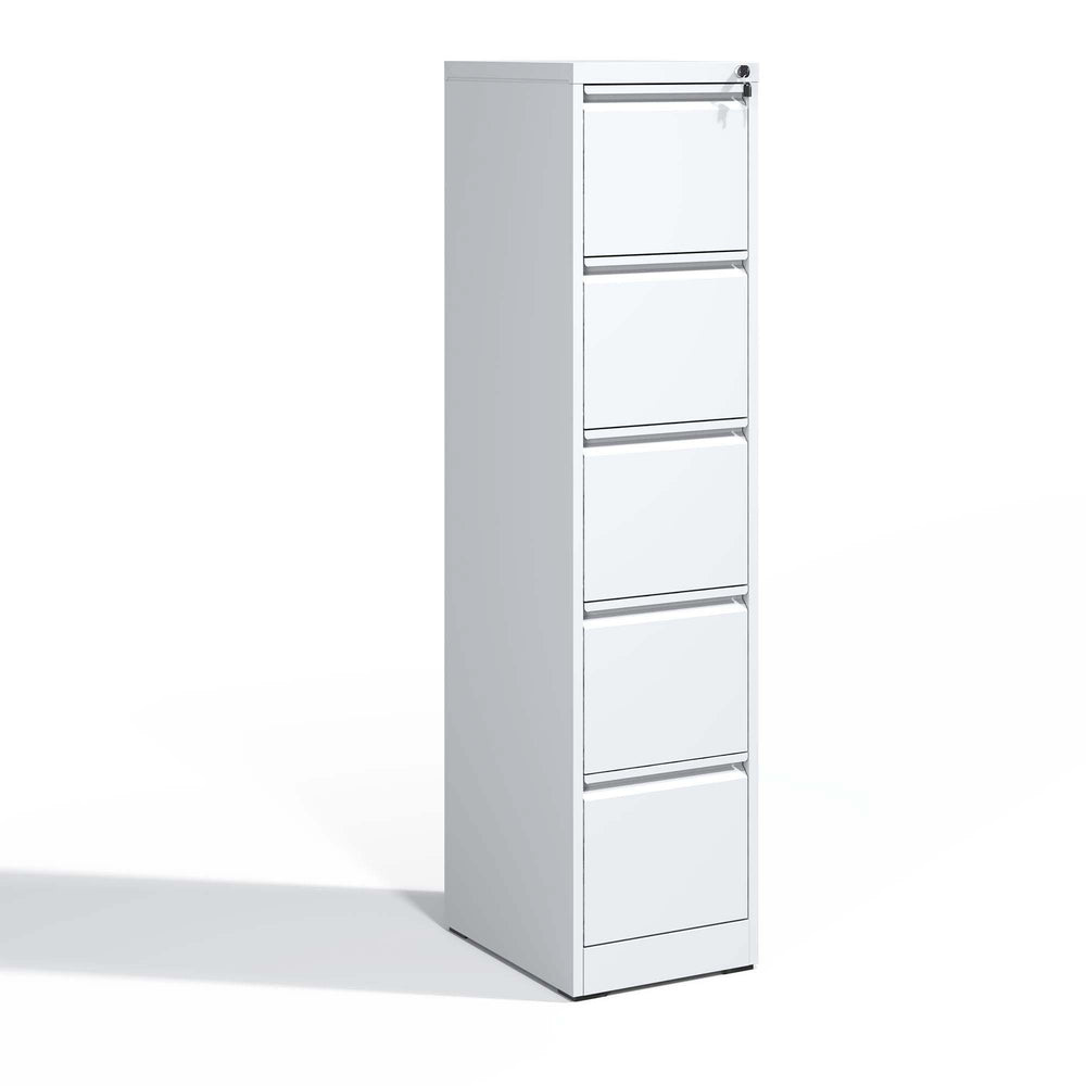 Secure Steel File Cabinet with 5 Drawers