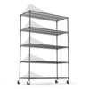 Heavy-Duty Adjustable Metal Storage Rack with Wheels