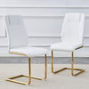 Chic Golden Leg Dining Chairs - Set of Six