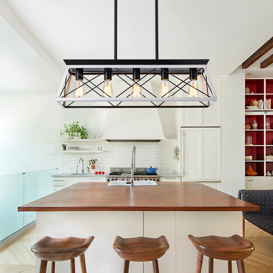 Charming White Farmhouse Chandelier for Dining Spaces