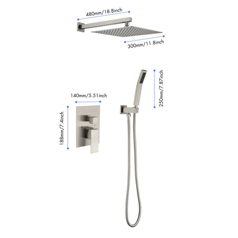 Chic Brass Shower Diverter Valve Kit