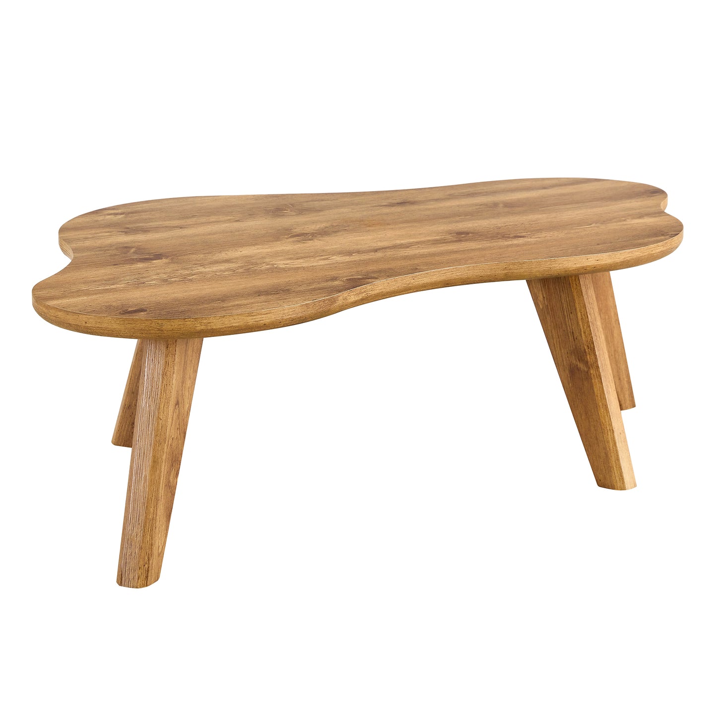 Cloudy Hills Table: A Stylish Solid Wood Desk for Dining and Gaming