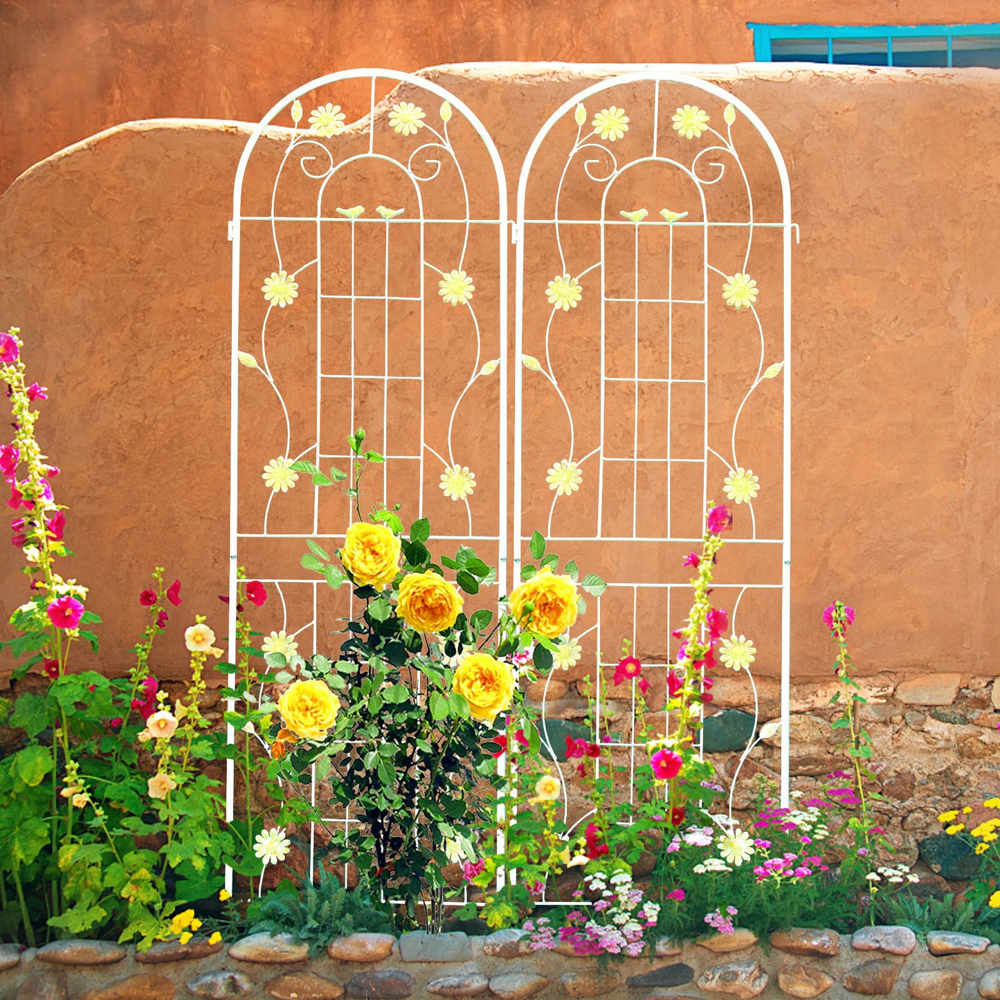 Flower Power Trellis - Rustproof Support for Climbing Plants