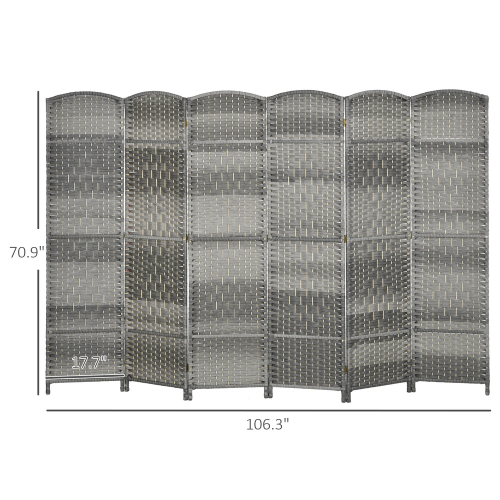 Cozy Privacy Folding Screen – Woven Room Divider