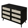 Chic Black Wooden Dresser