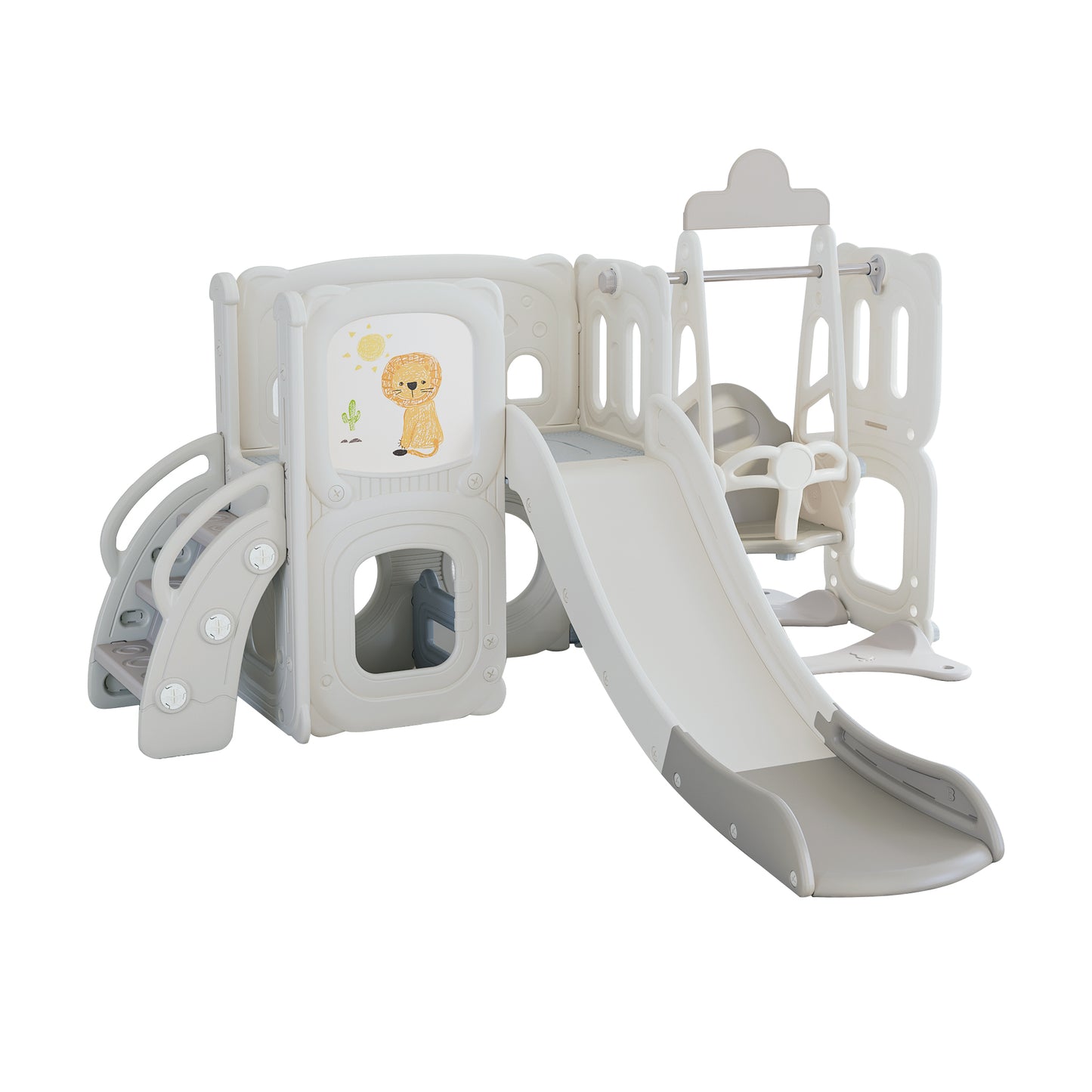 Playtime Adventure Set: Slide, Swing & Draw for Toddlers