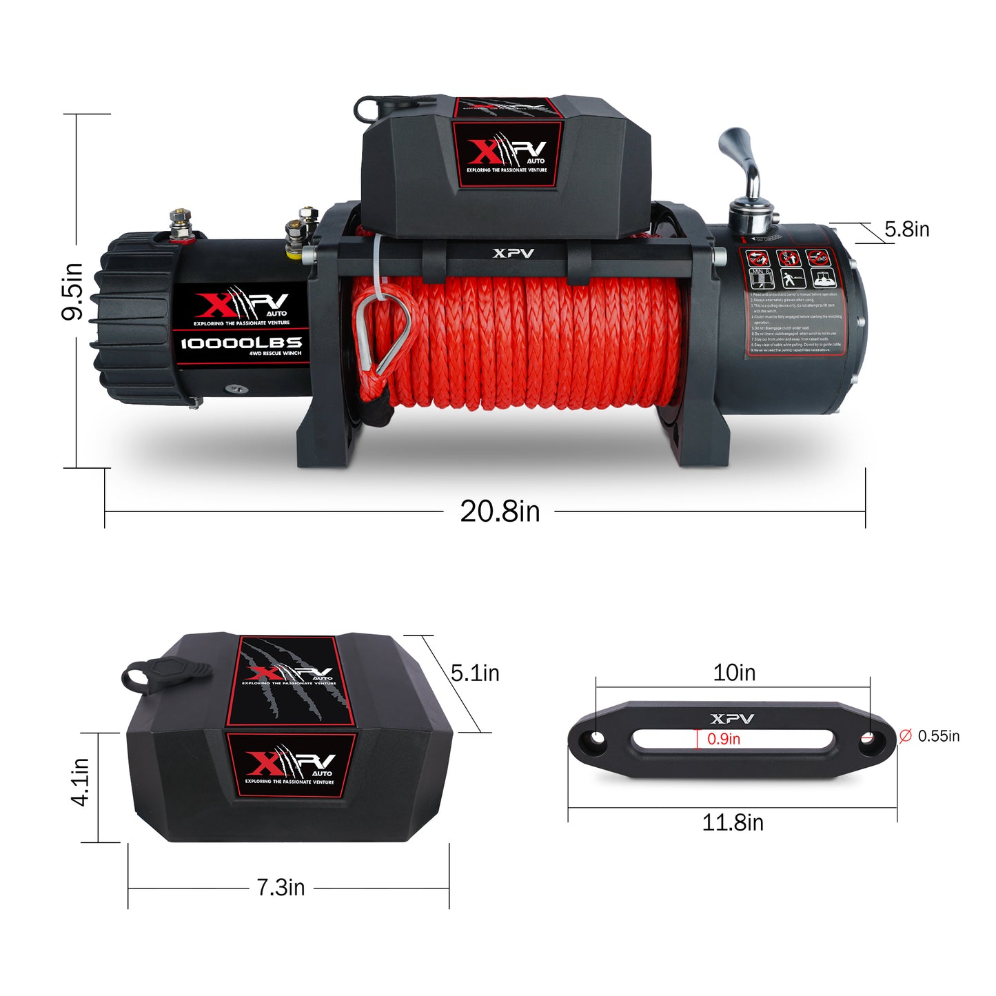 Epic Electric Winch - Ultimate Towing Power for Off-Road Adventures!