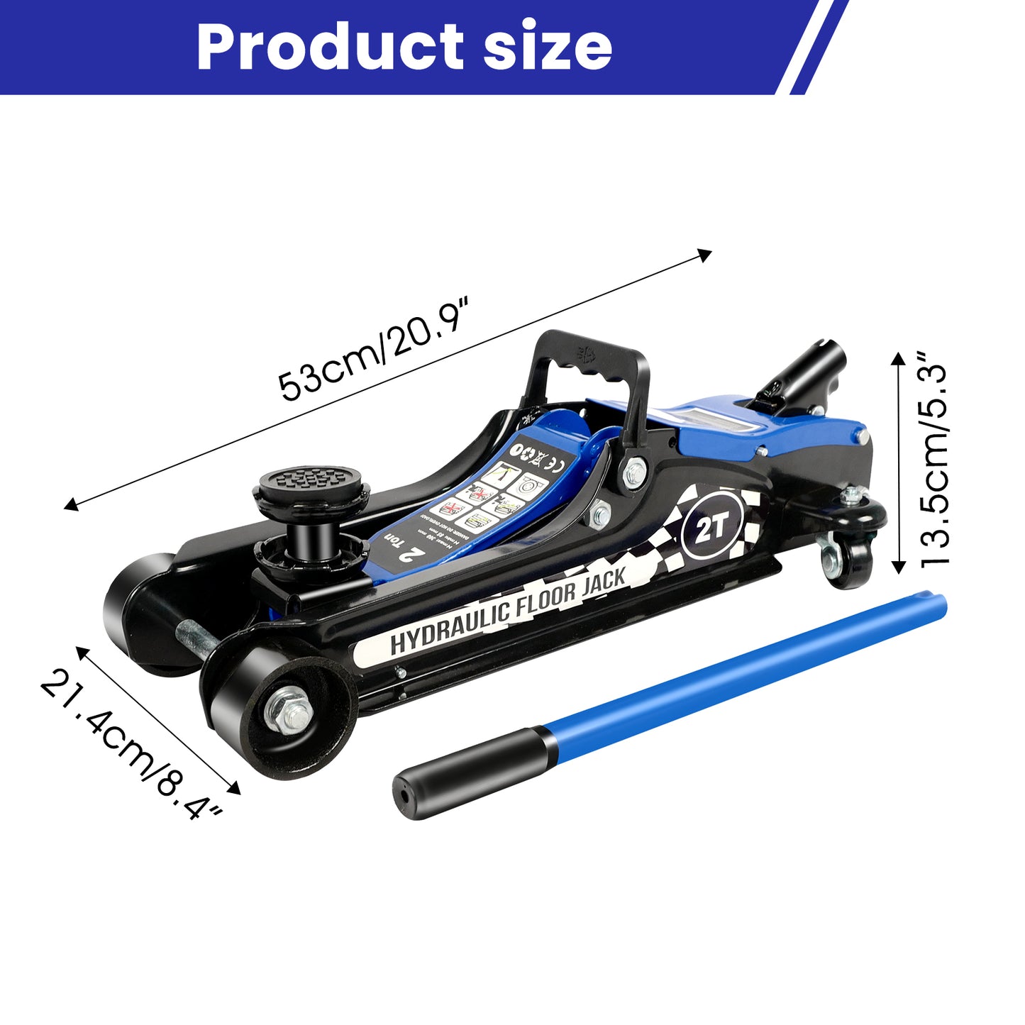 Low Profile Hydraulic Floor Jack - Heavy-Duty Lifting Power