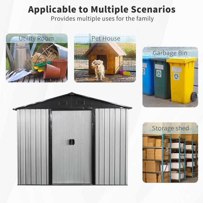 Stylish Outdoor Storage Shed with Window