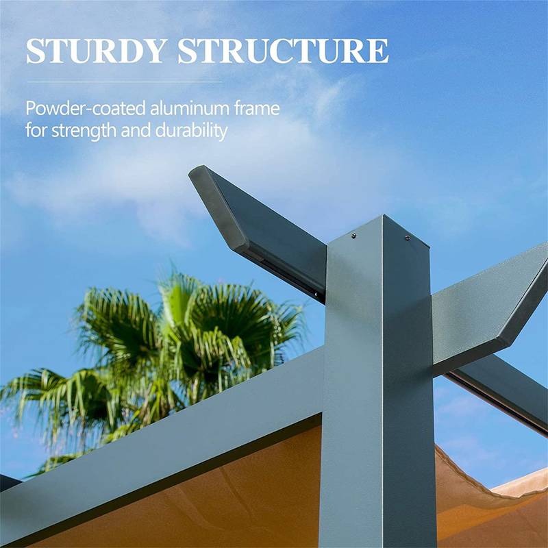 Chic Aluminum Pergola with Sun Shade for Stylish Outdoor Spaces