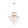 Radiant Gold Crystal Chandelier