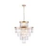 Radiant Gold Crystal Chandelier