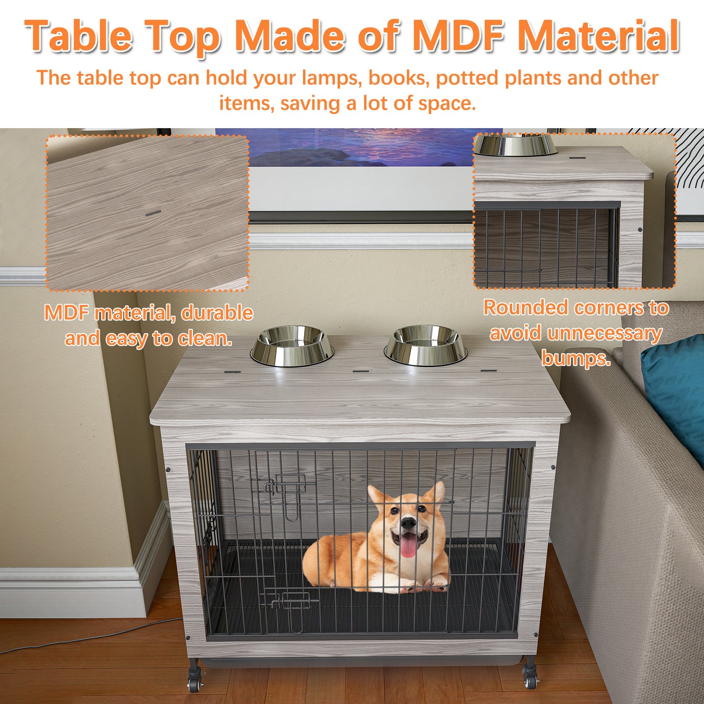 Cozy Canine Crate Table