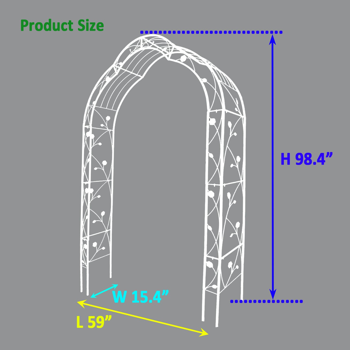 Charming Garden Arch for Climbing Plants & Celebrations