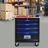 Rolling Tool Cart with Storage Drawers - Black