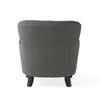 Chic Grey Armchair and Ottoman Set for Modern Comfort