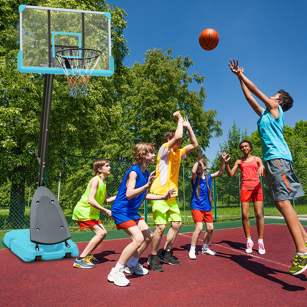 Versatile Adjustable Basketball Hoop with Portable Design