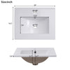 Chic Space-Saver Bathroom Vanity with Sleek Basin