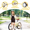 Colorful Girls' Bike with Training Wheels for Ages 4-7