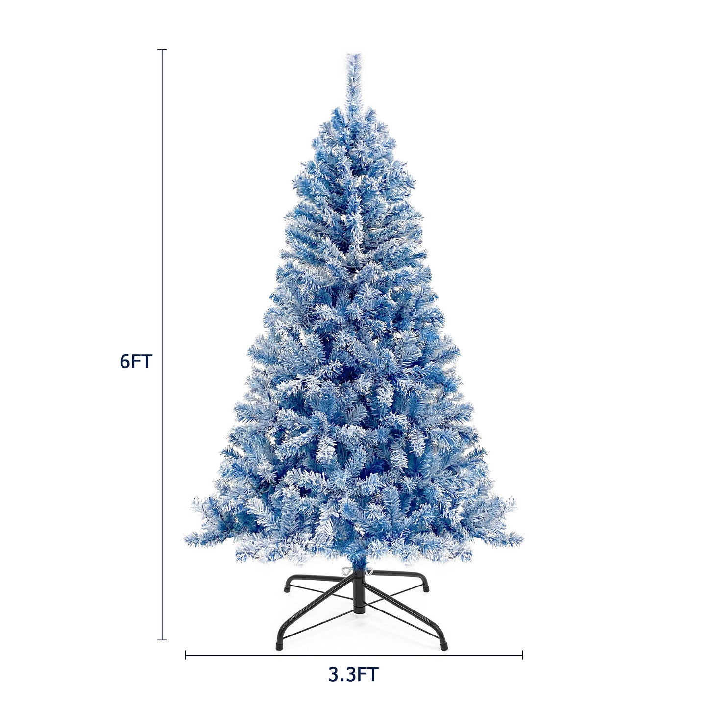 Snowy Elegance Flocked Christmas Tree