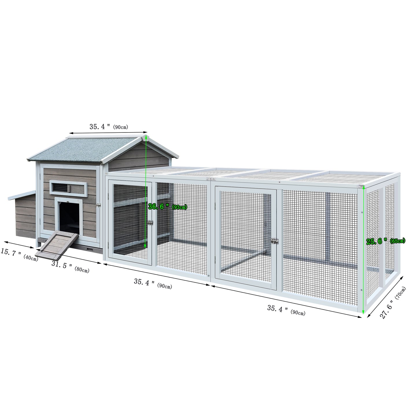 Cozy Coop: Deluxe Outdoor Hen House with Nesting Box & Easy Clean Tray