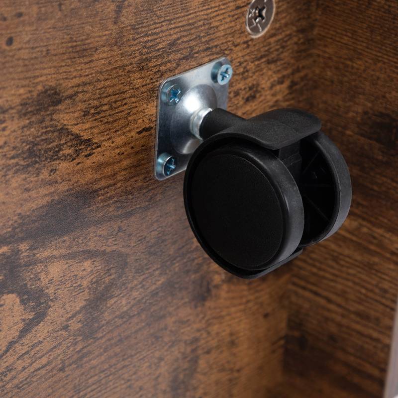 Charming Hair Styling Station with Storage & Dryer Holders