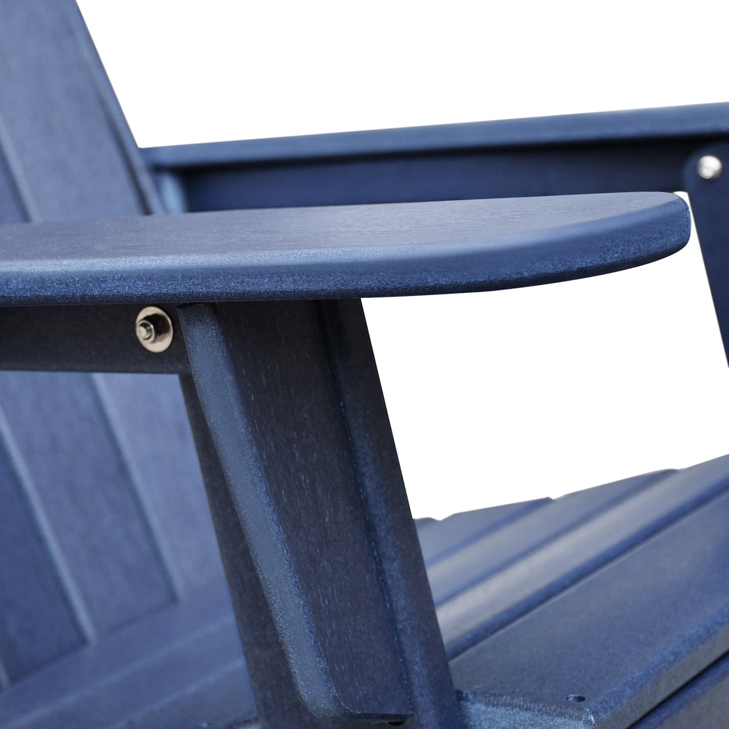 Navy Blue Folding Adirondack Chair - Perfect for Outdoor Relaxation!