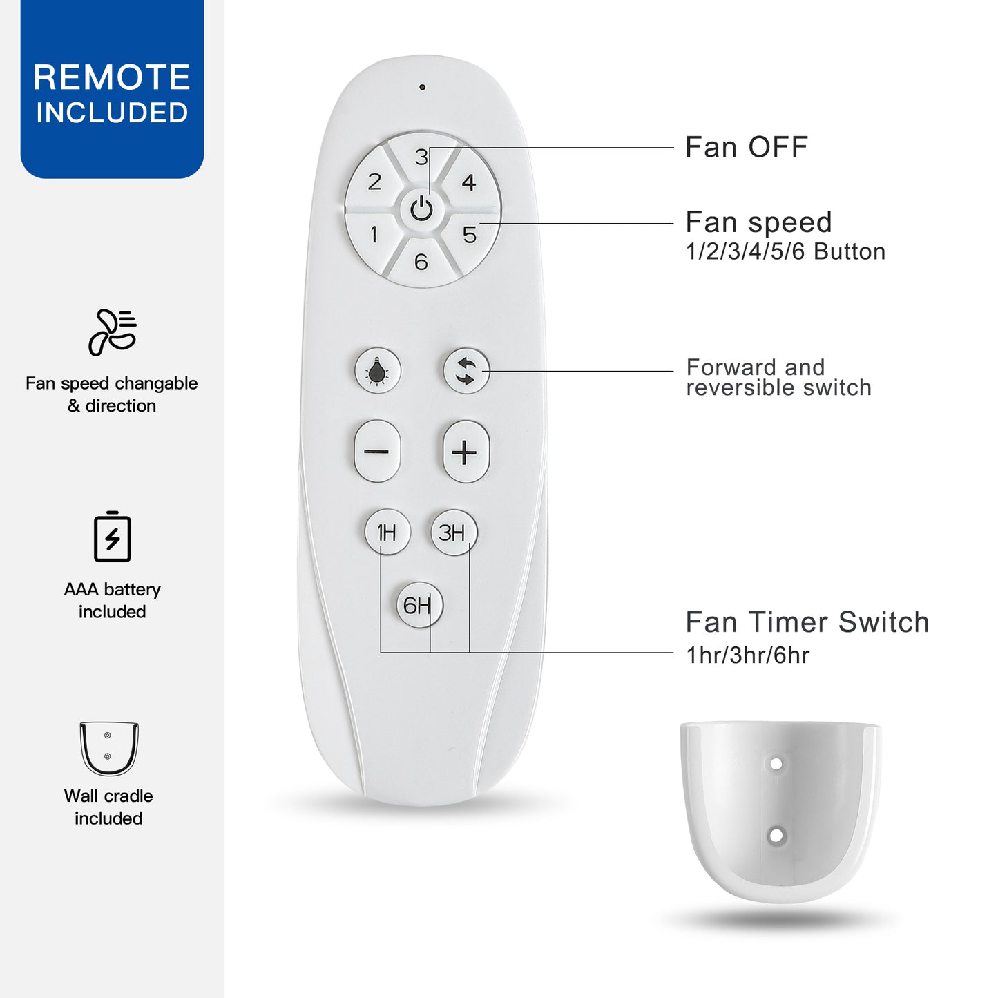 Rustic Brown Ceiling Fan with Remote Control