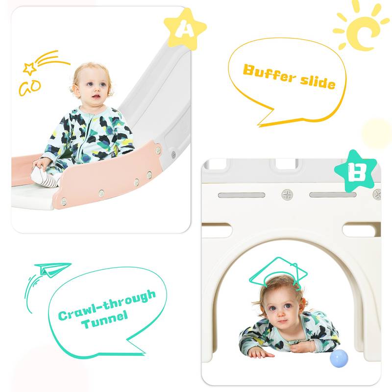 Castle Climber Slide & Playhouse Adventure