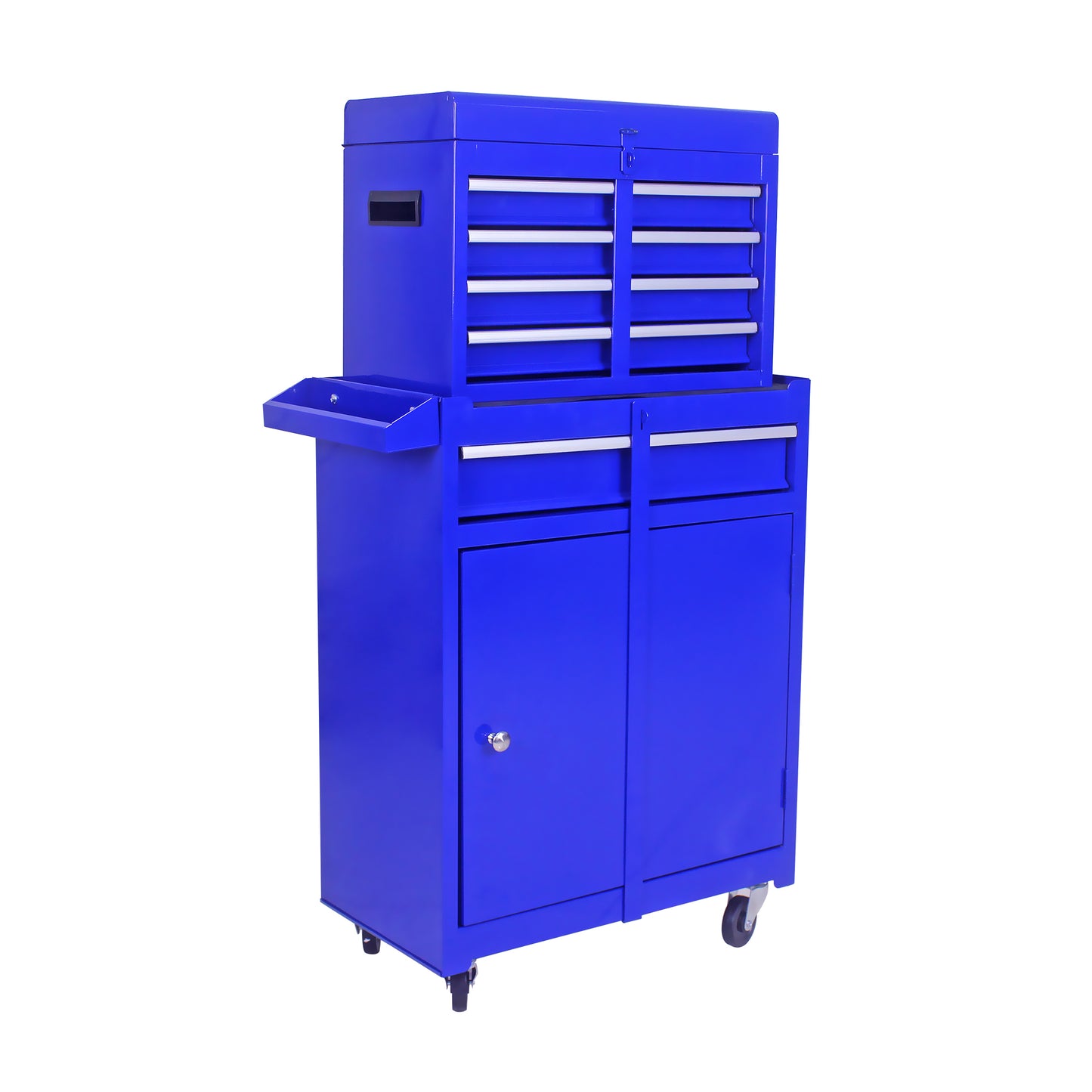 Versatile Blue Tool Chest with Adjustable Shelf