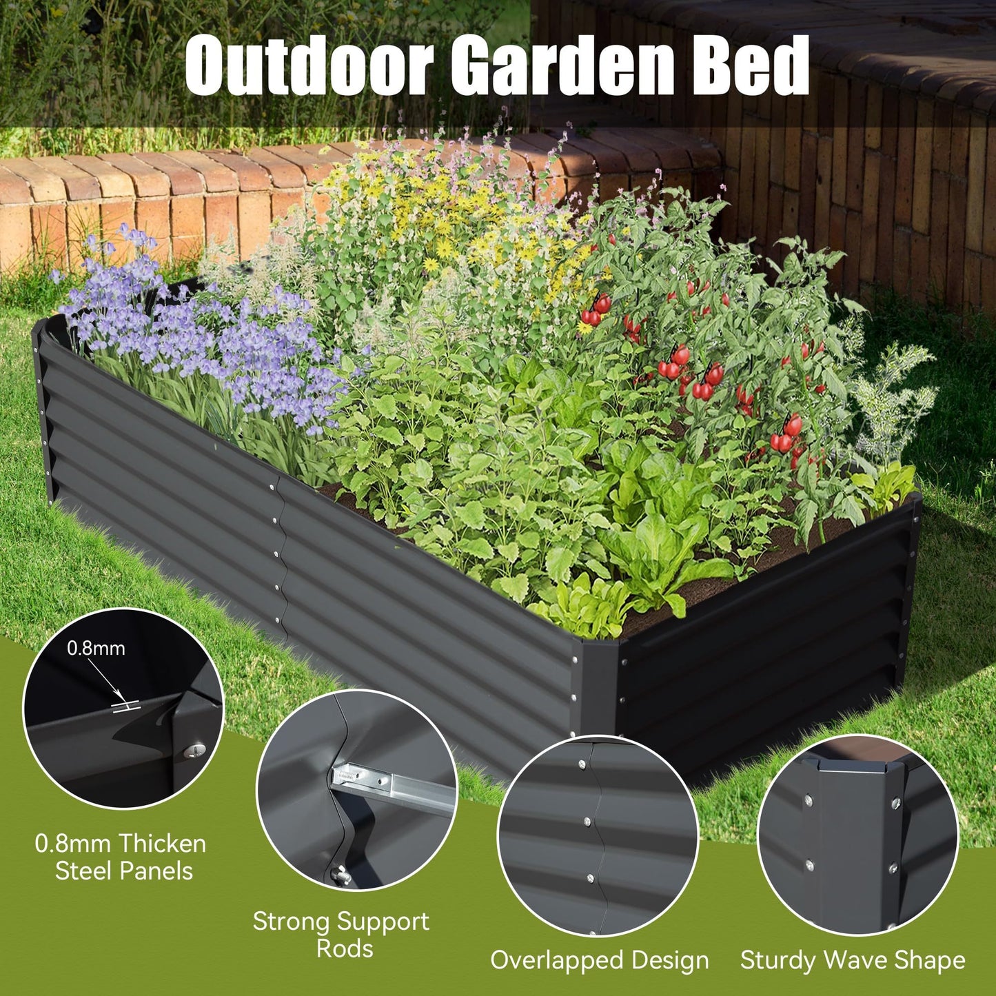 Garden Oasis: The Ultimate Raised Bed for Your Veggies and Blooms