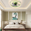 Sleek Green Dimmable LED Ceiling Fan with Light