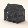 Ultimate Indestructible Dog Crate with Roof & Lockable Wheels