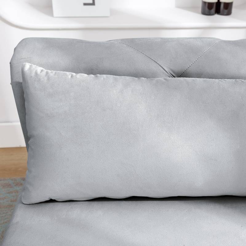 Velvet Dream Lounge Chair with Storage & Pillow