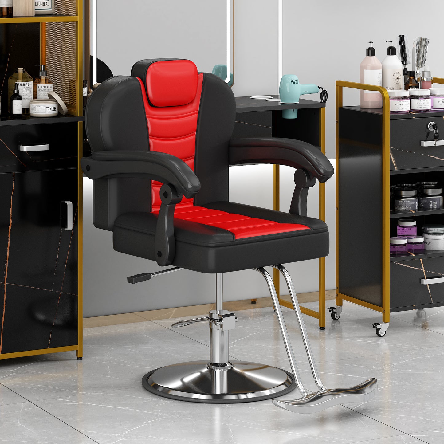 Stylish Reclining Salon Chair for Hair Stylists