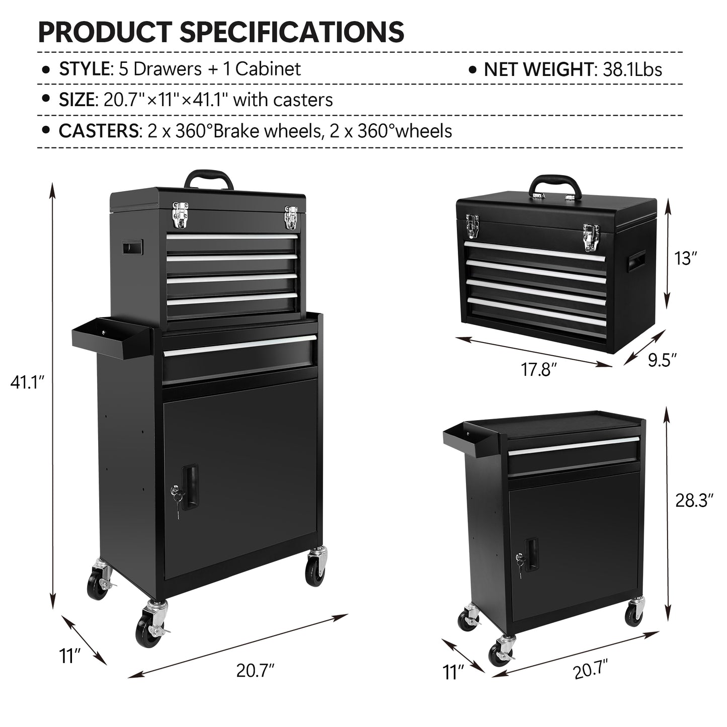 Ultimate Rolling Garage Tool Organizer