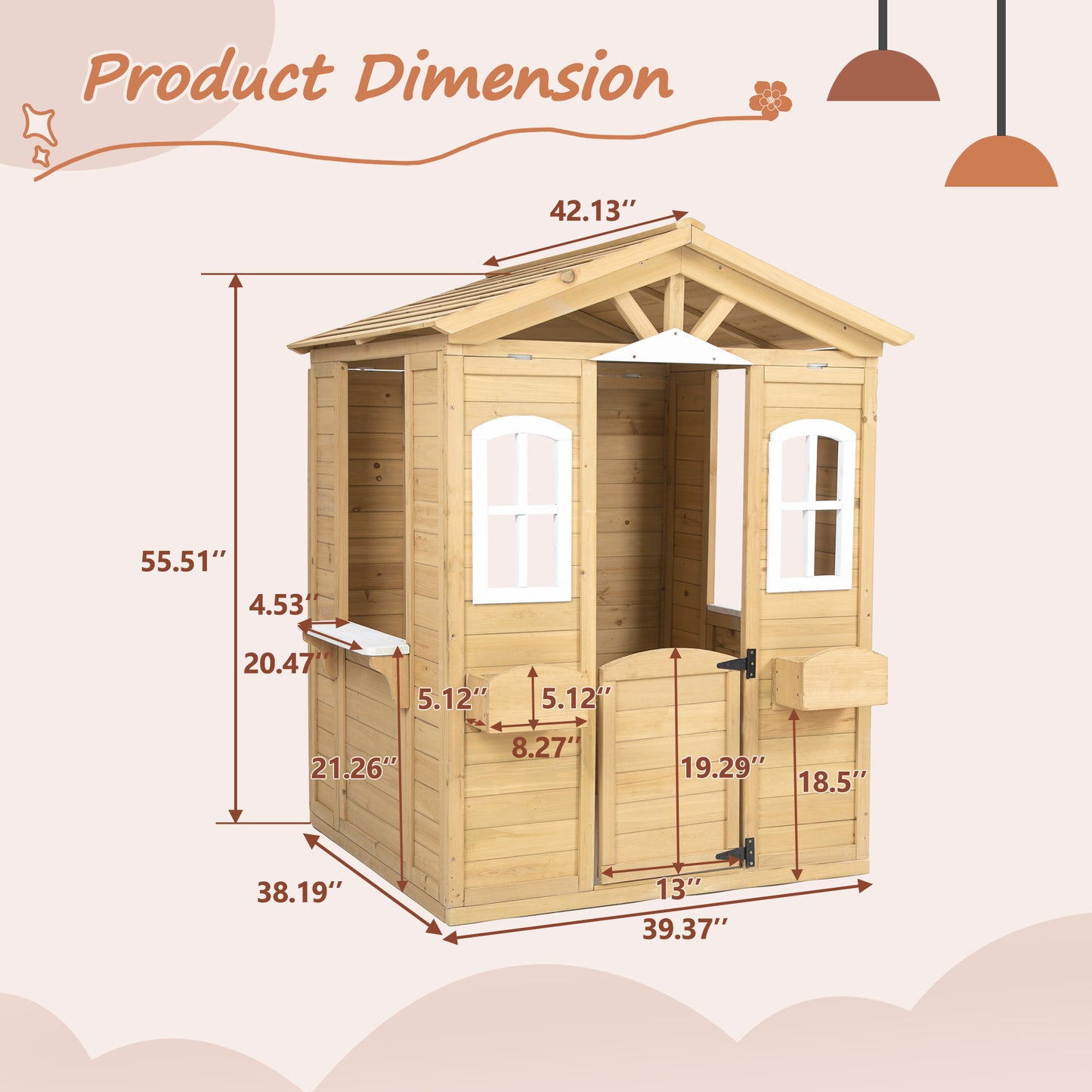 Enchanting Wooden Playhouse for Kids