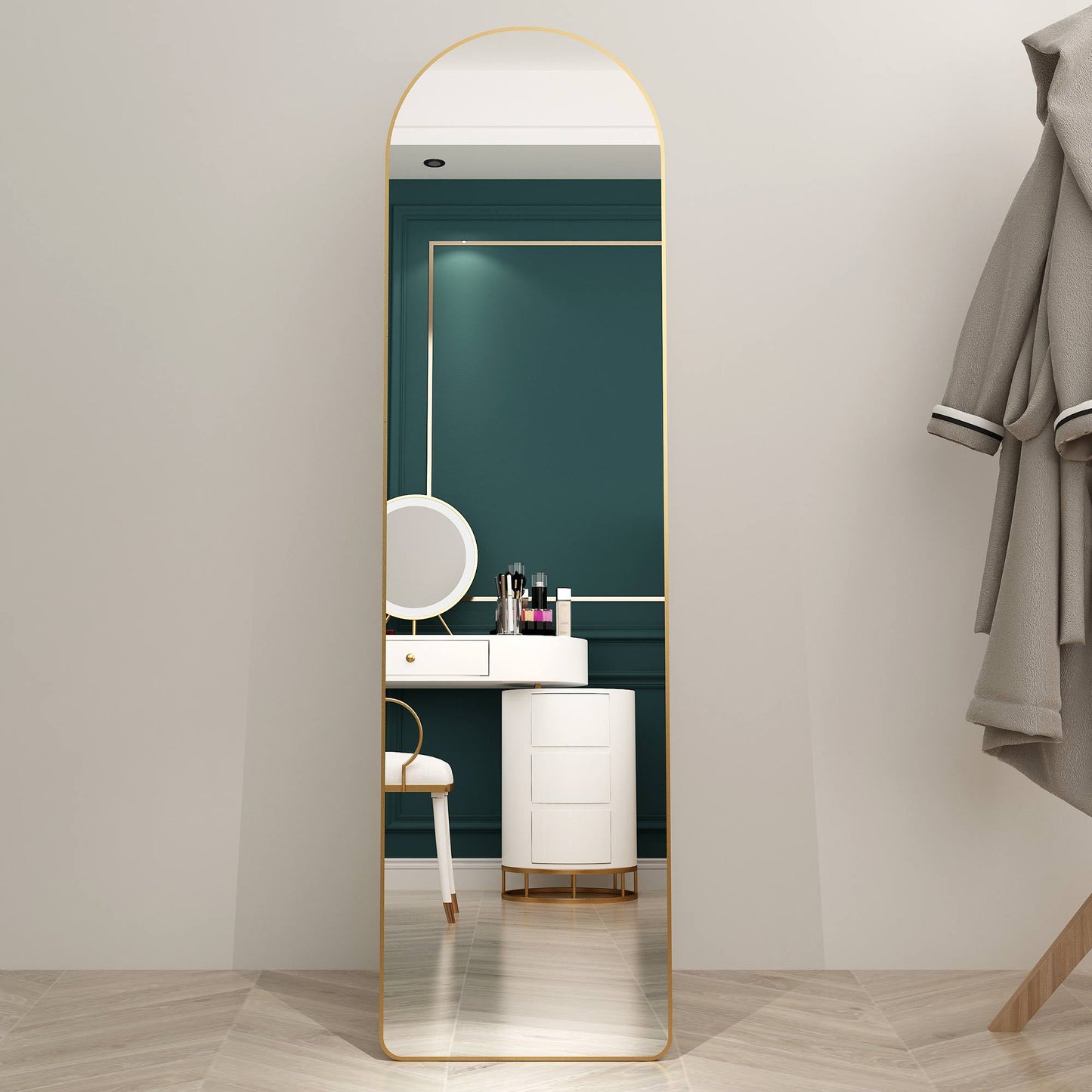 Elegant Arched Full-Length Mirror